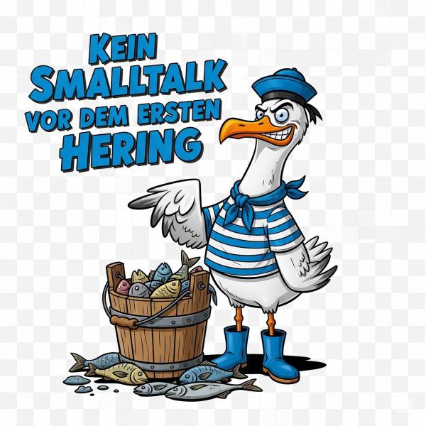 Unisex T-Shirt Aufdruck "Kein Smalltalk"